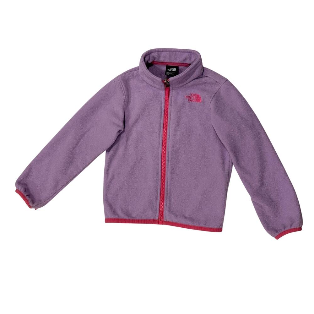 The North Face Toddler Girl 3T Purple Full Zip Fleece Jacket